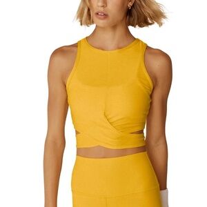 Beyond Yoga Featherweight Embrace Crop Top with Soft Spacedye Fabric Large NWT